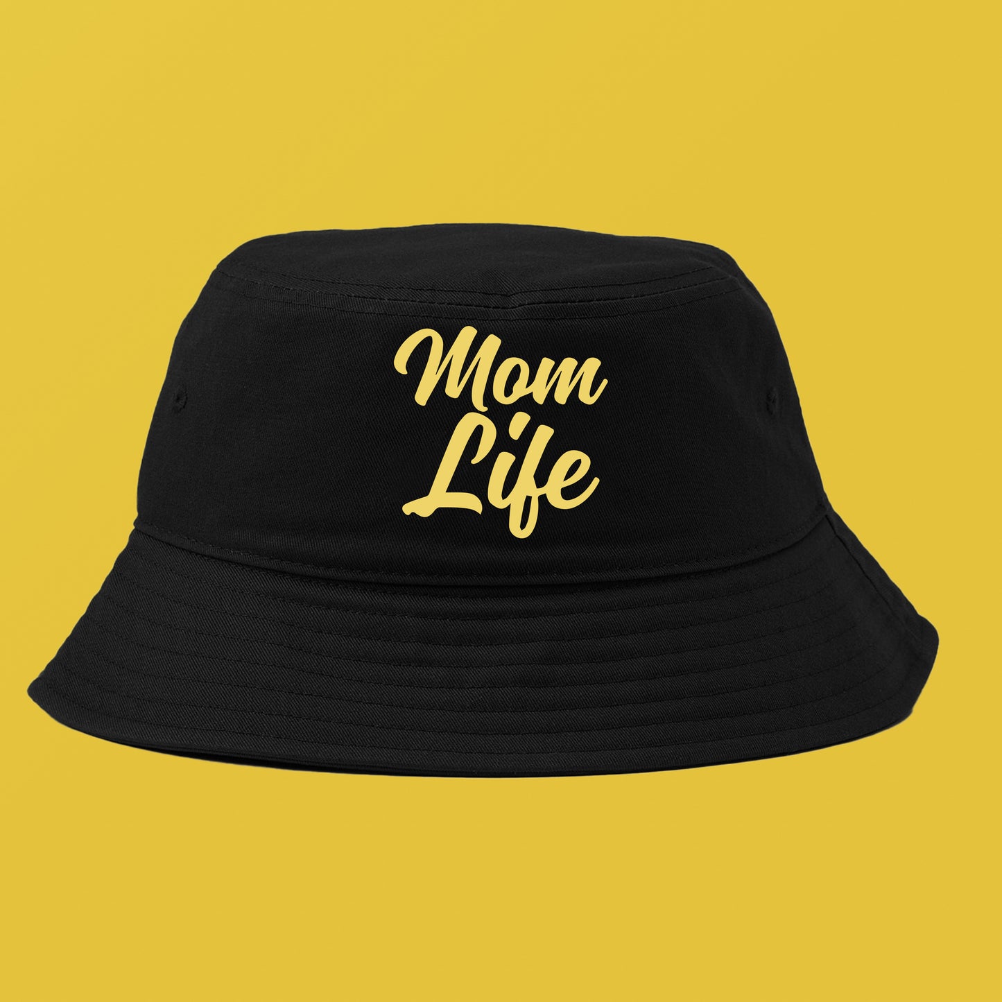 Mom Life Yellow Bucket Hat