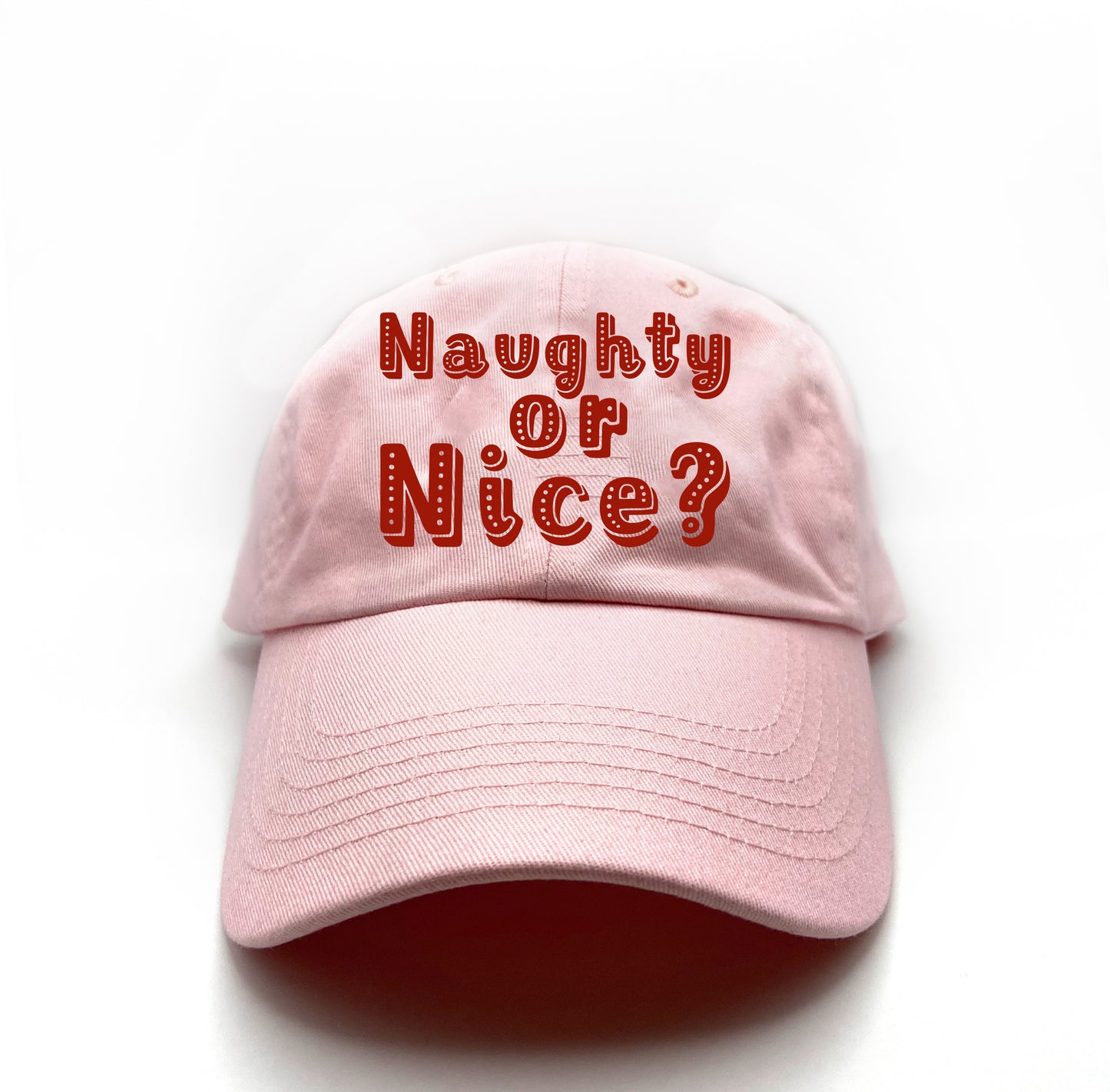 Naughty or Nice? Red Dad Hat