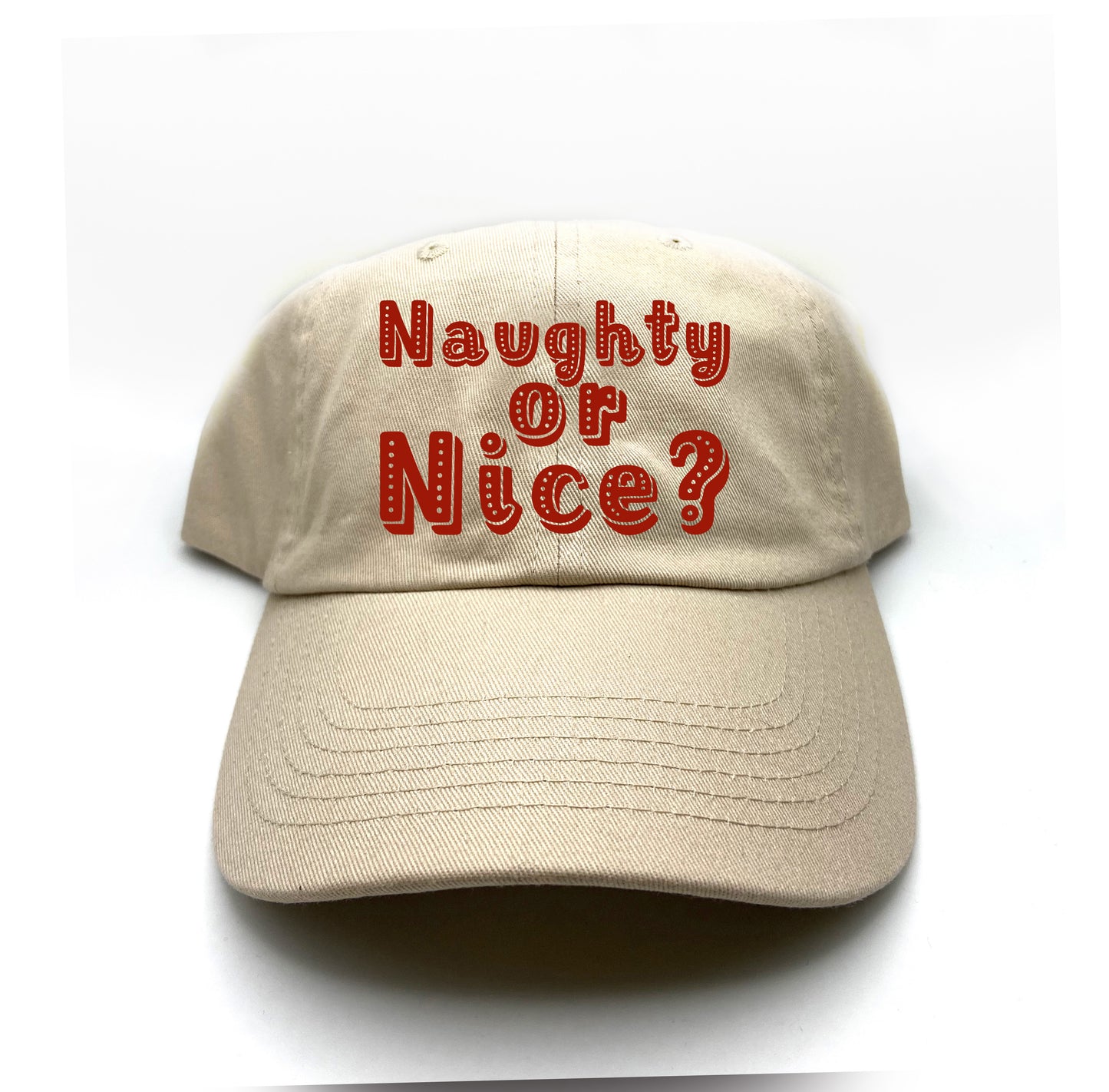 Naughty or Nice? Red Dad Hat