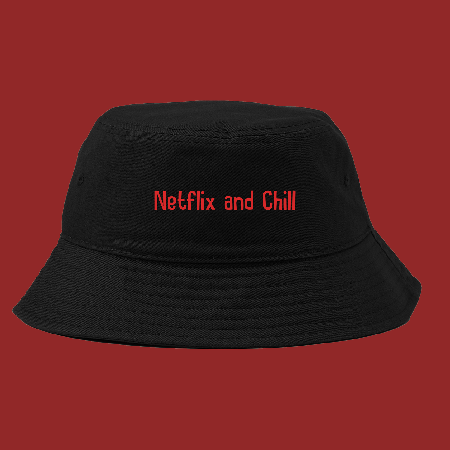 Netflix and Chill Red Bucket Hat