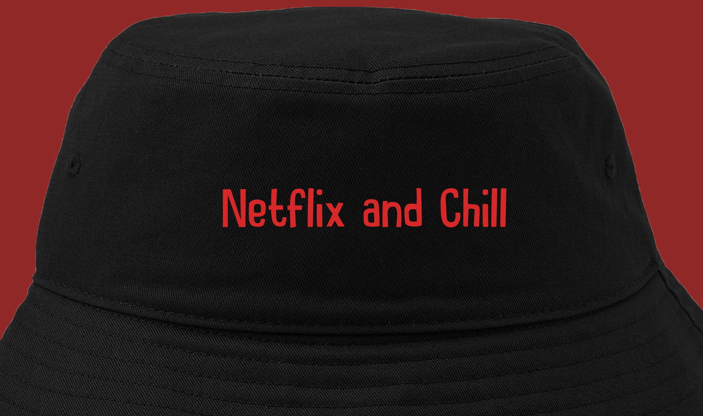Netflix and Chill Red Bucket Hat