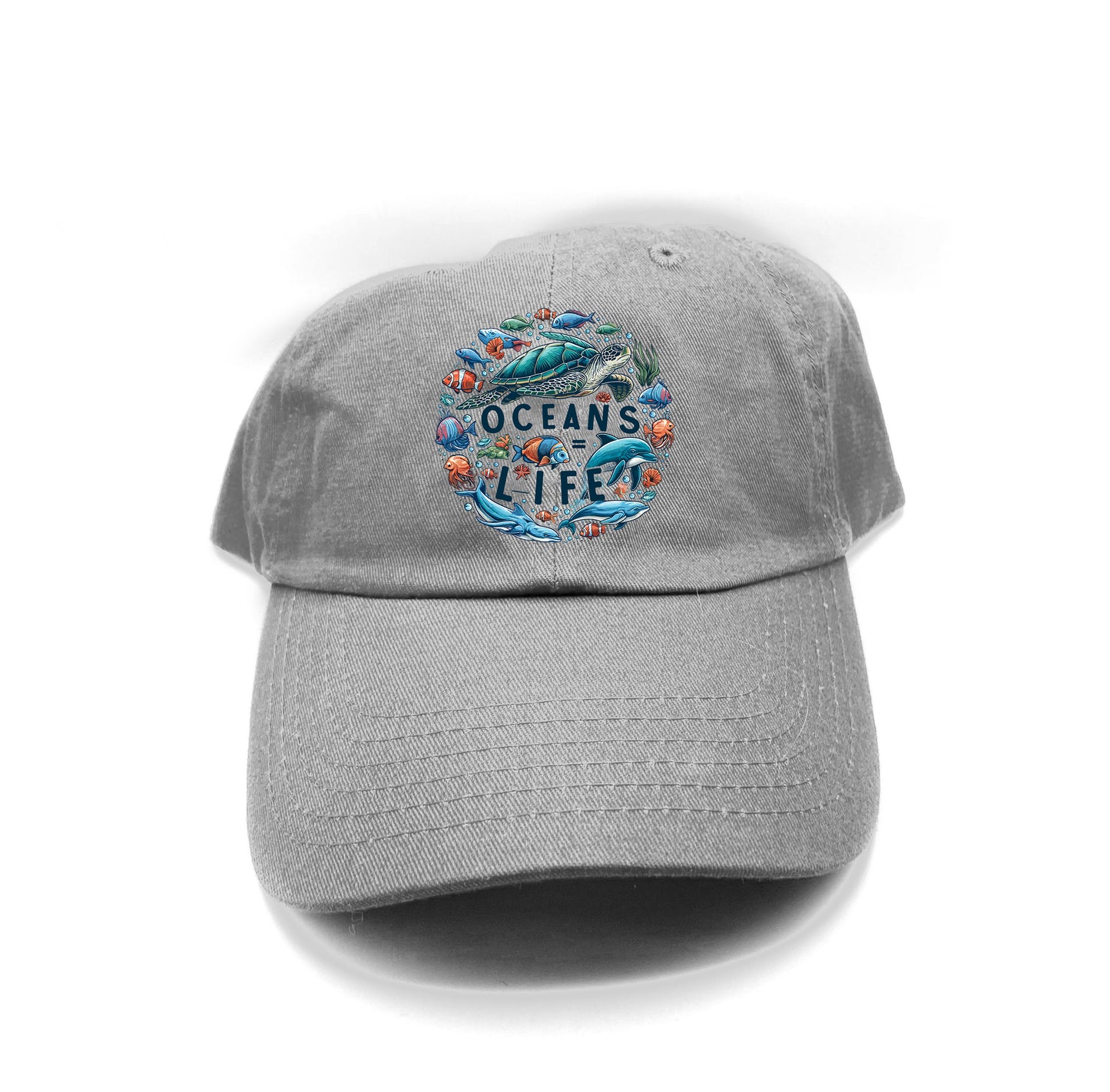 Oceans = Life Dad Hat