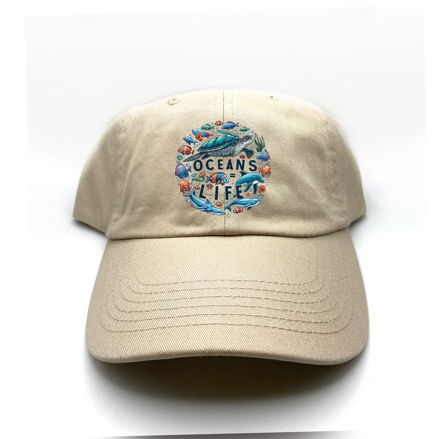 Oceans = Life Dad Hat