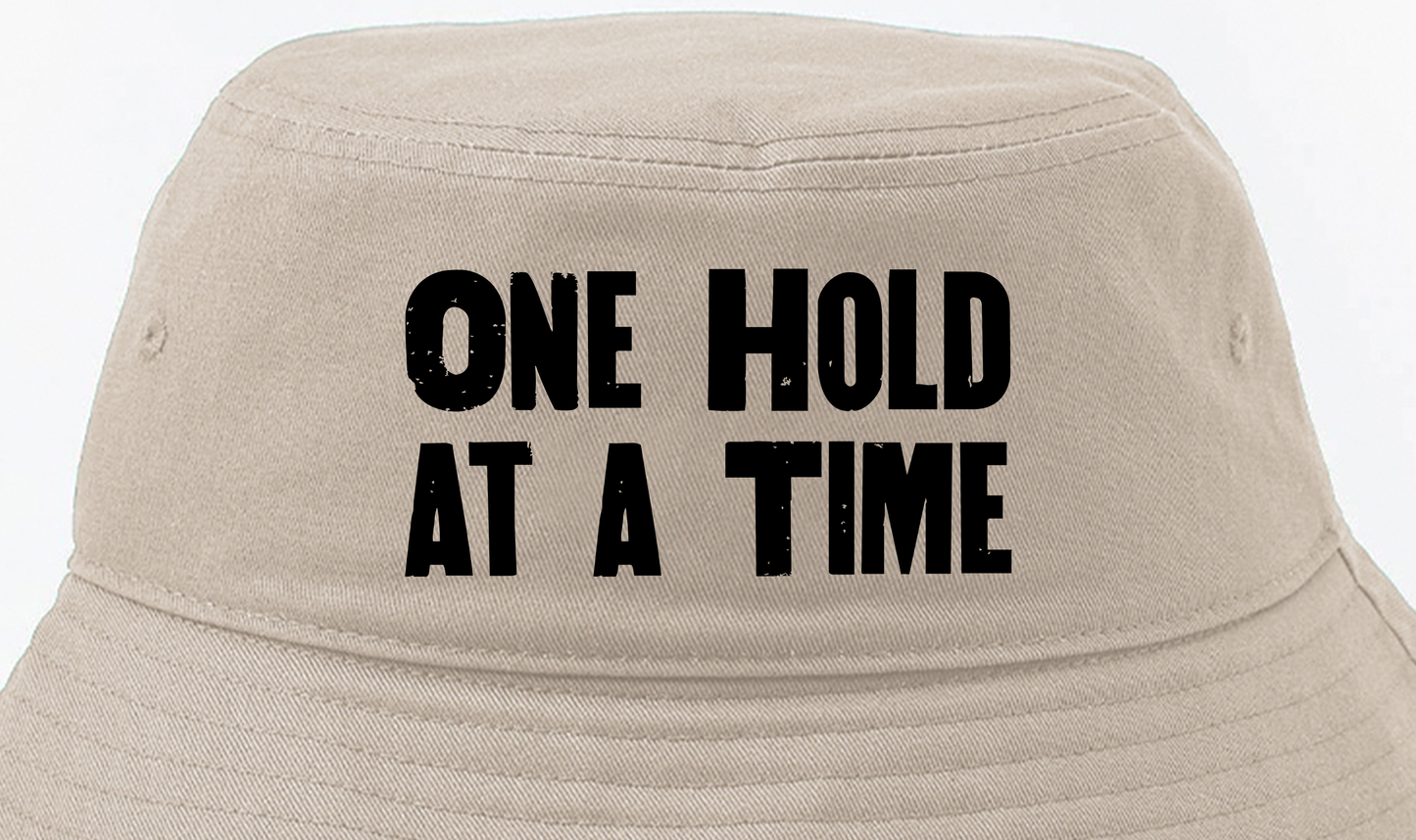 "One Hold at a Time" Black Bucket Hat