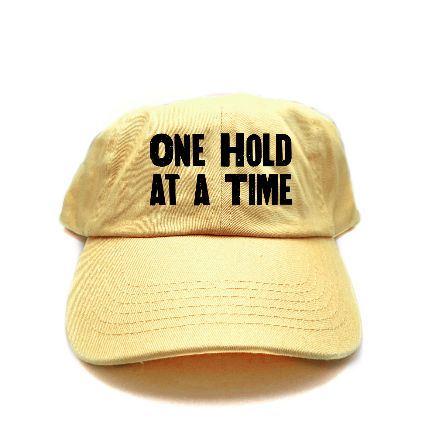 "One Hold at a Time" Black Dad Hat