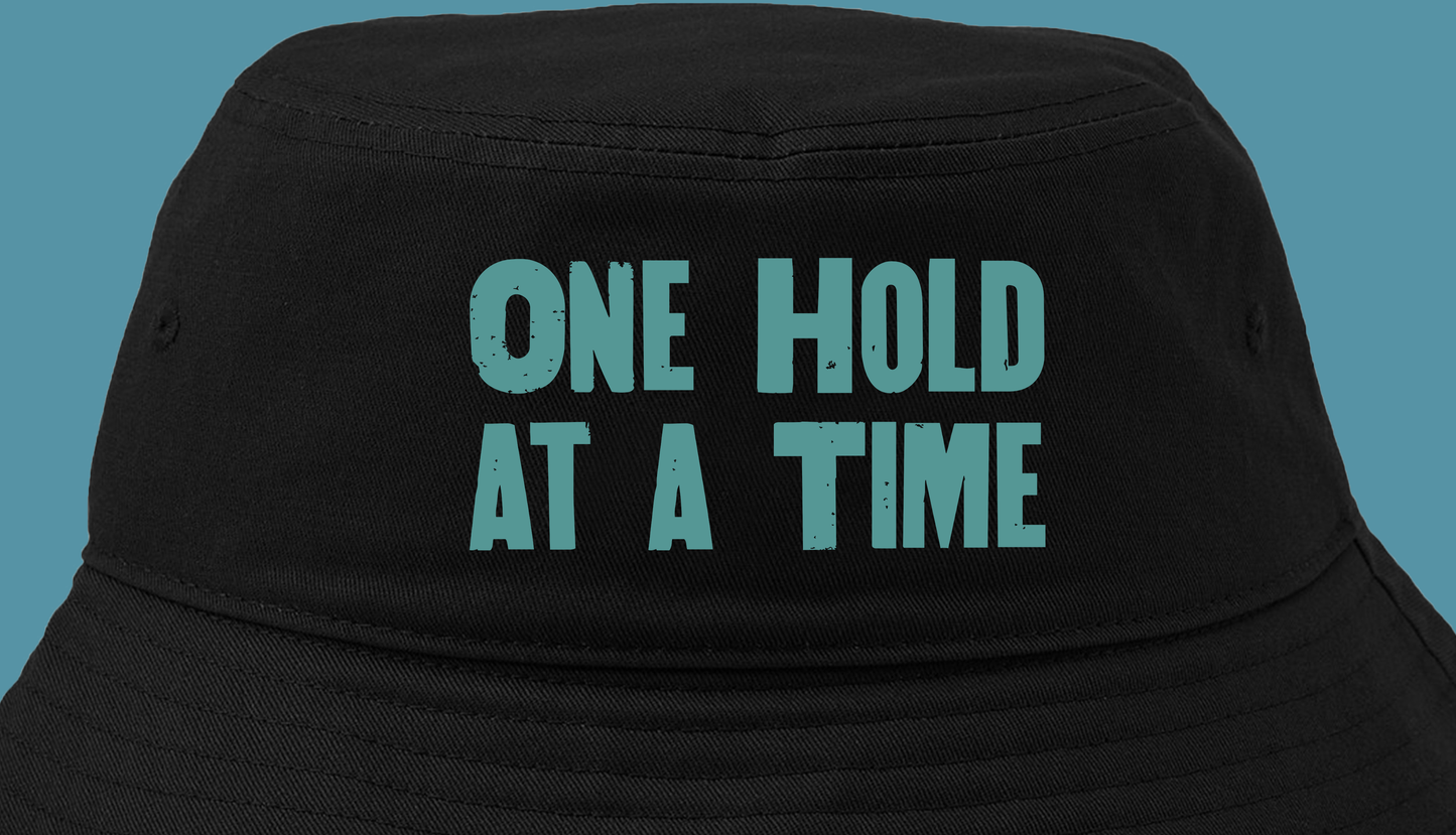 "One Hold at a Time" Green Bucket Hat