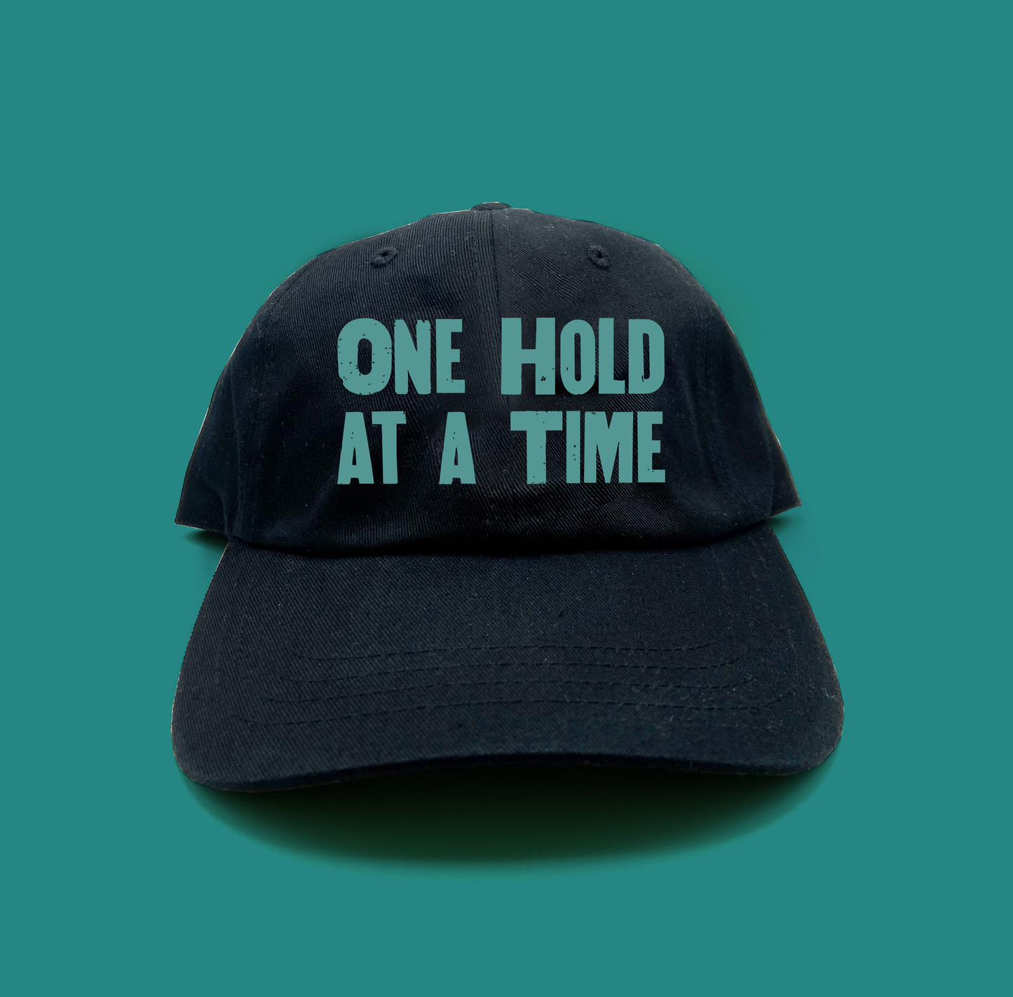 "One Hold at a Time" Green Dad Hat