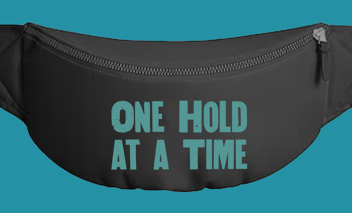 "One Hold at a Time" Green Fanny Pack