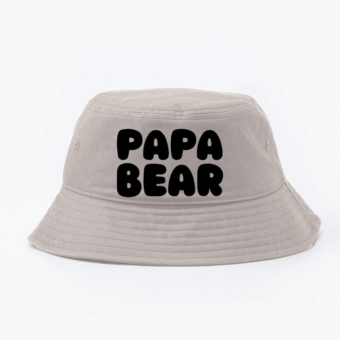 Papa Bear Black Bucket Hat