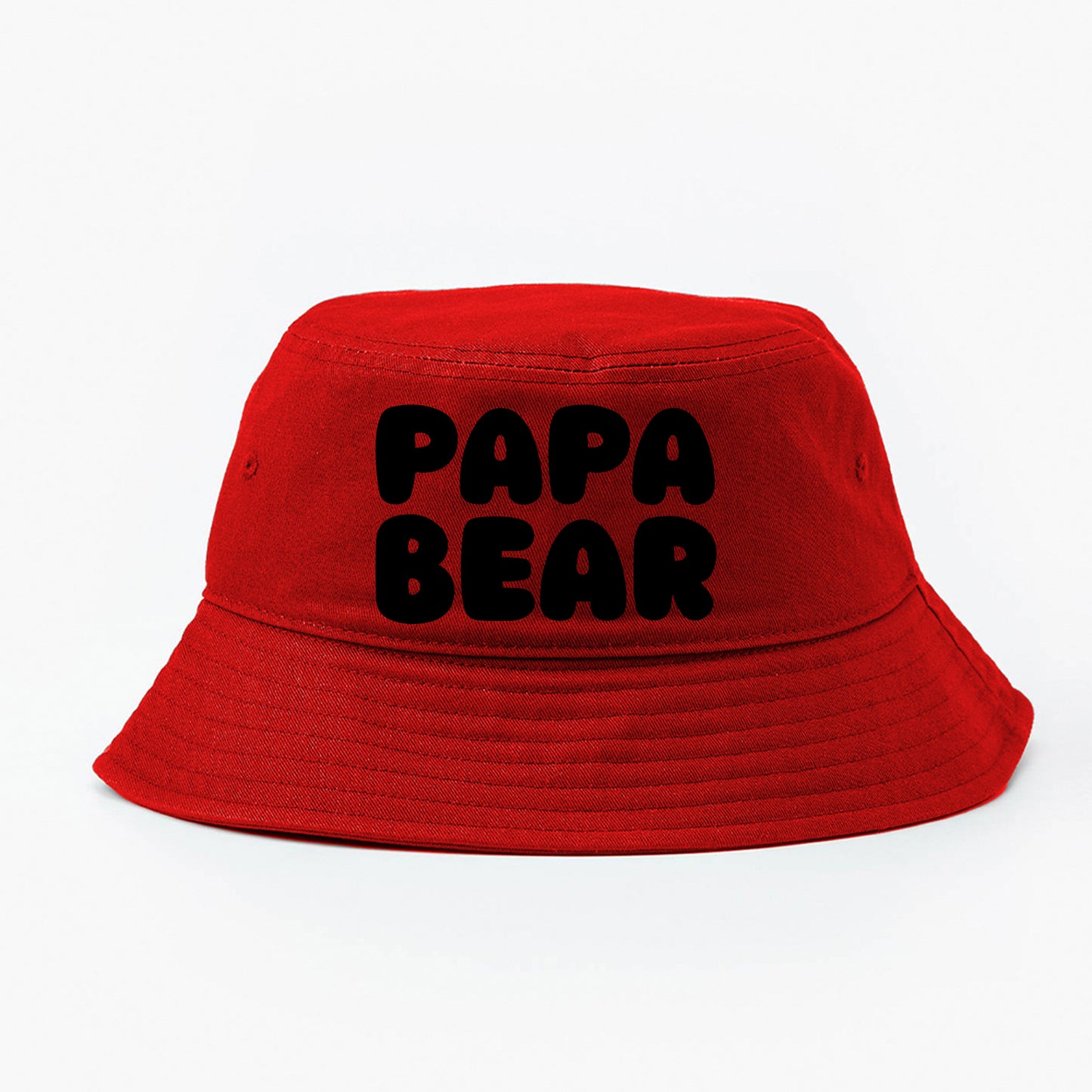Papa Bear Black Bucket Hat