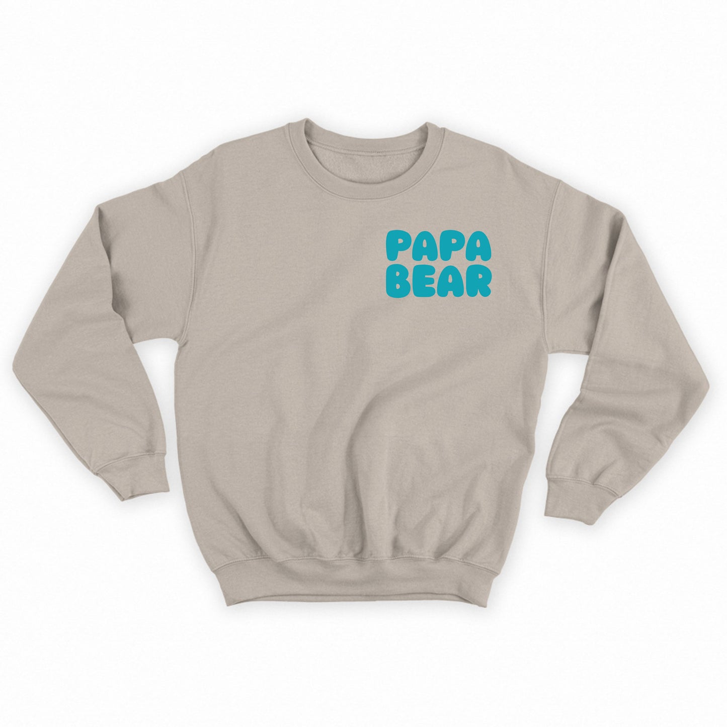 Papa Bear Blue Green Sweatshirt