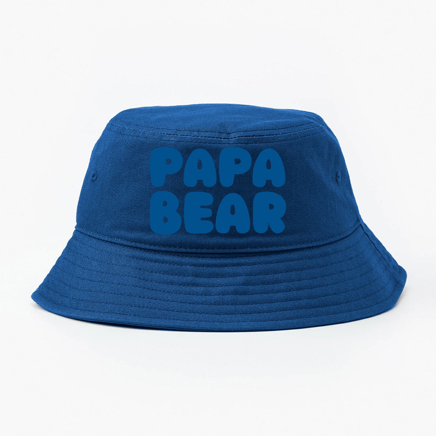 Papa Bear Dark Blue Bucket Hat