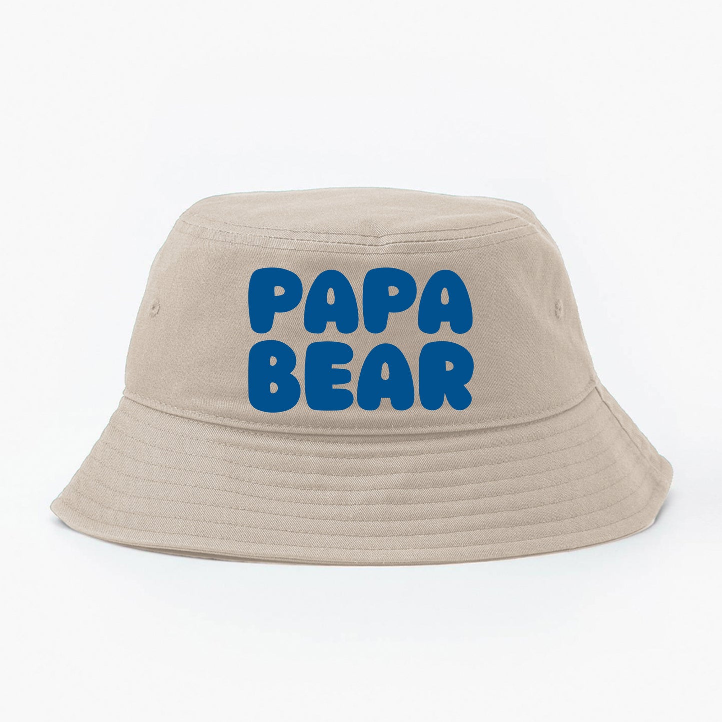Papa Bear Dark Blue Bucket Hat
