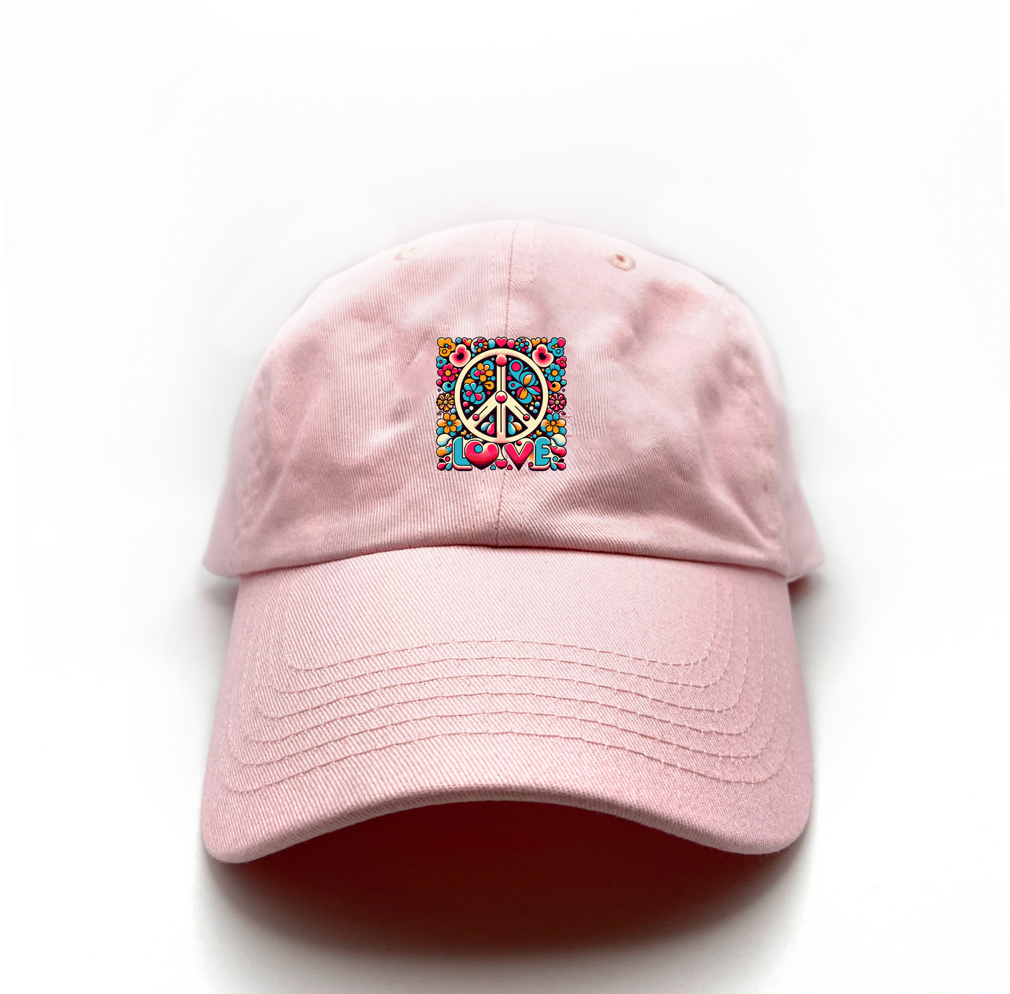 Peace And Love Dad Hat