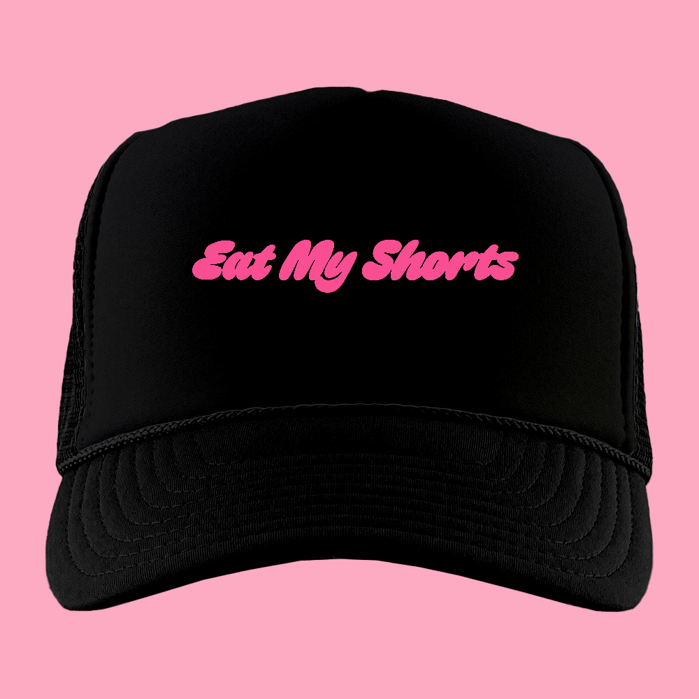 Eat My Shorts Pink Foam Truckers Hat