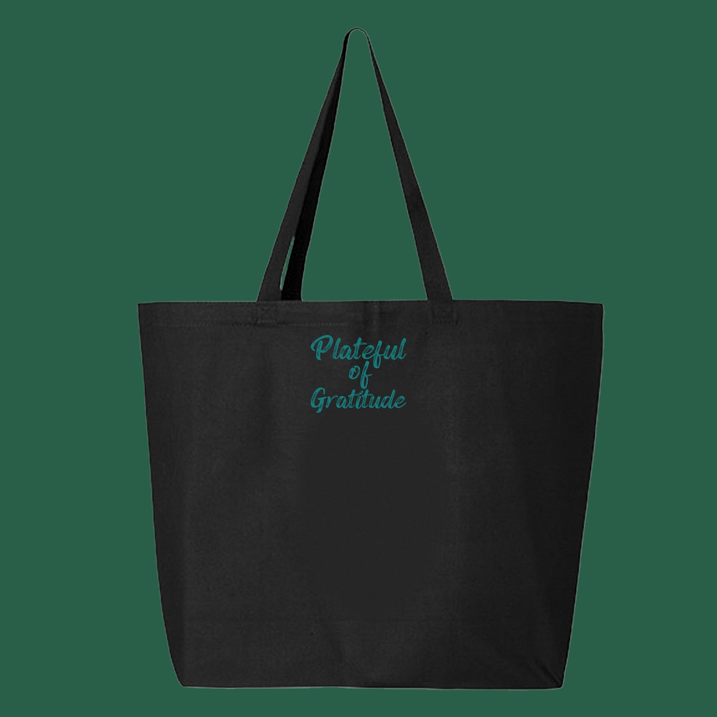 Plateful of Gratitude Green Tote Bag