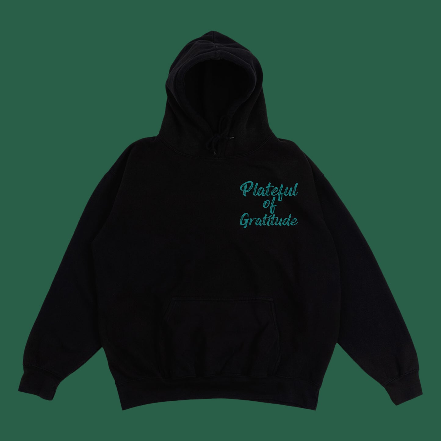 Plateful of Gratitude Green Hoodie