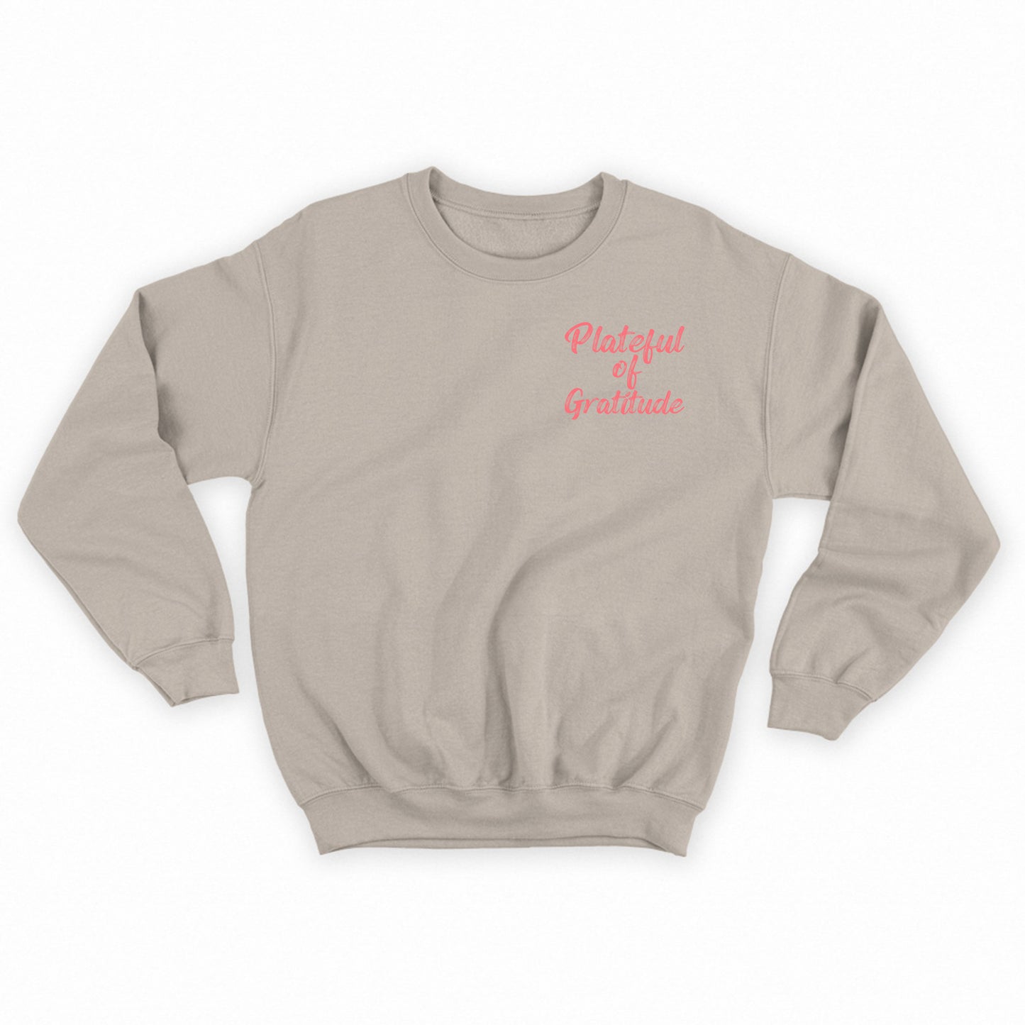 Plateful of Gratitude Pink Sweatshirt