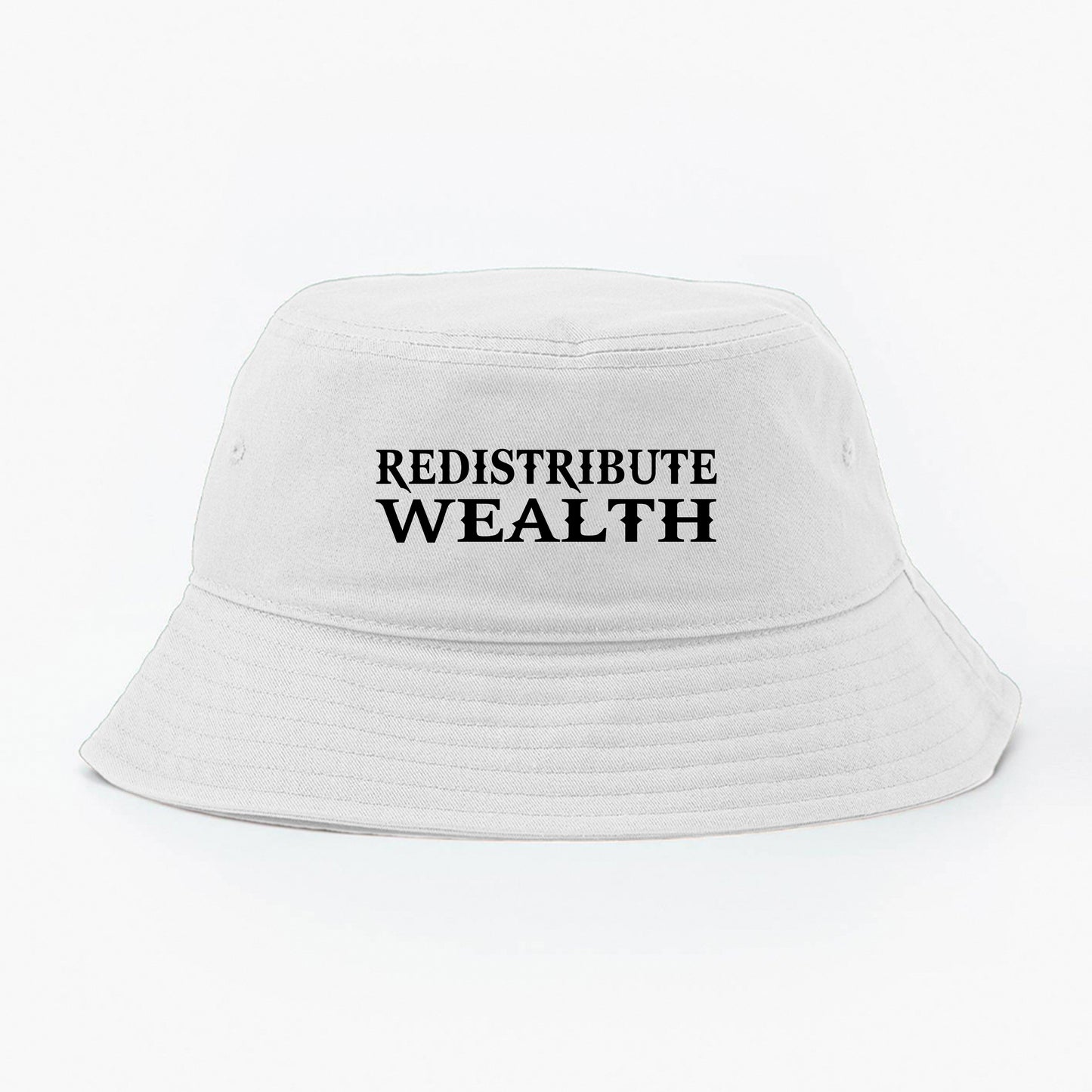 Redistribute Wealth Black Bucket Hat