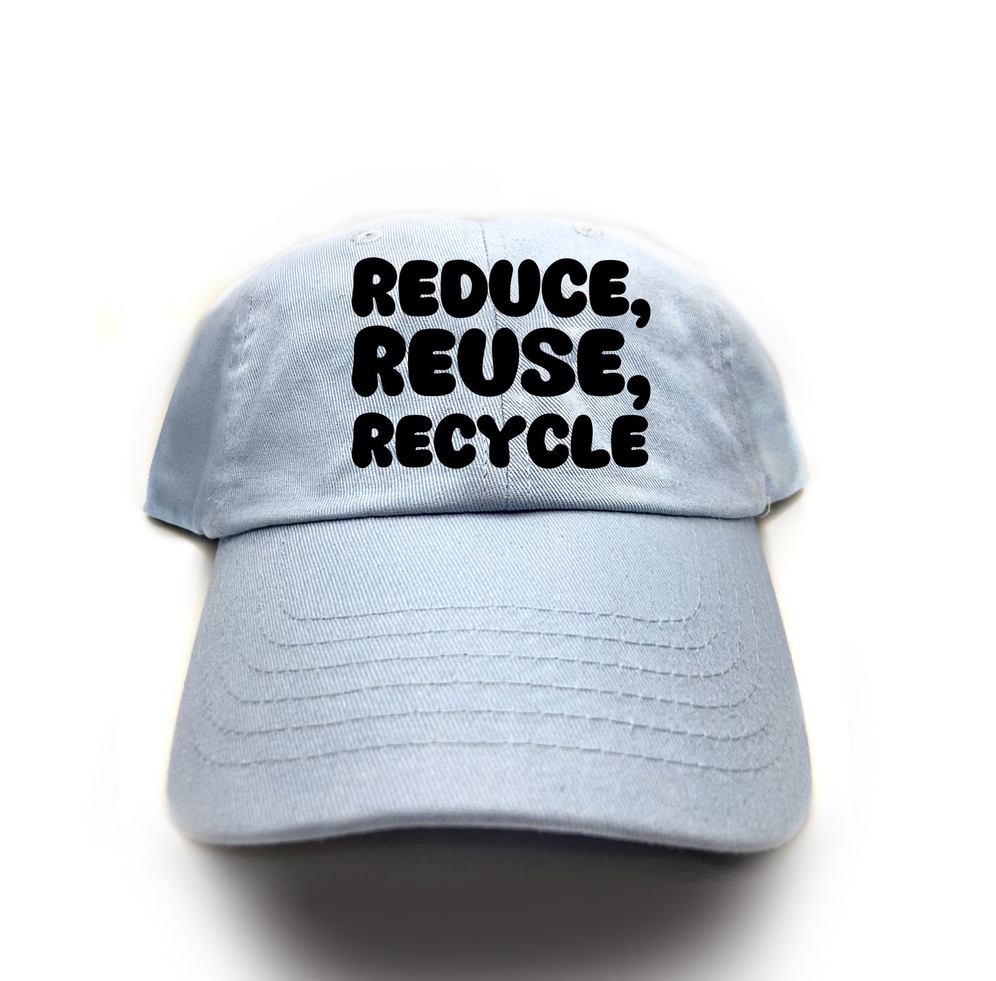 "Reduce, Reuse, Recycle" Black Dad Hat