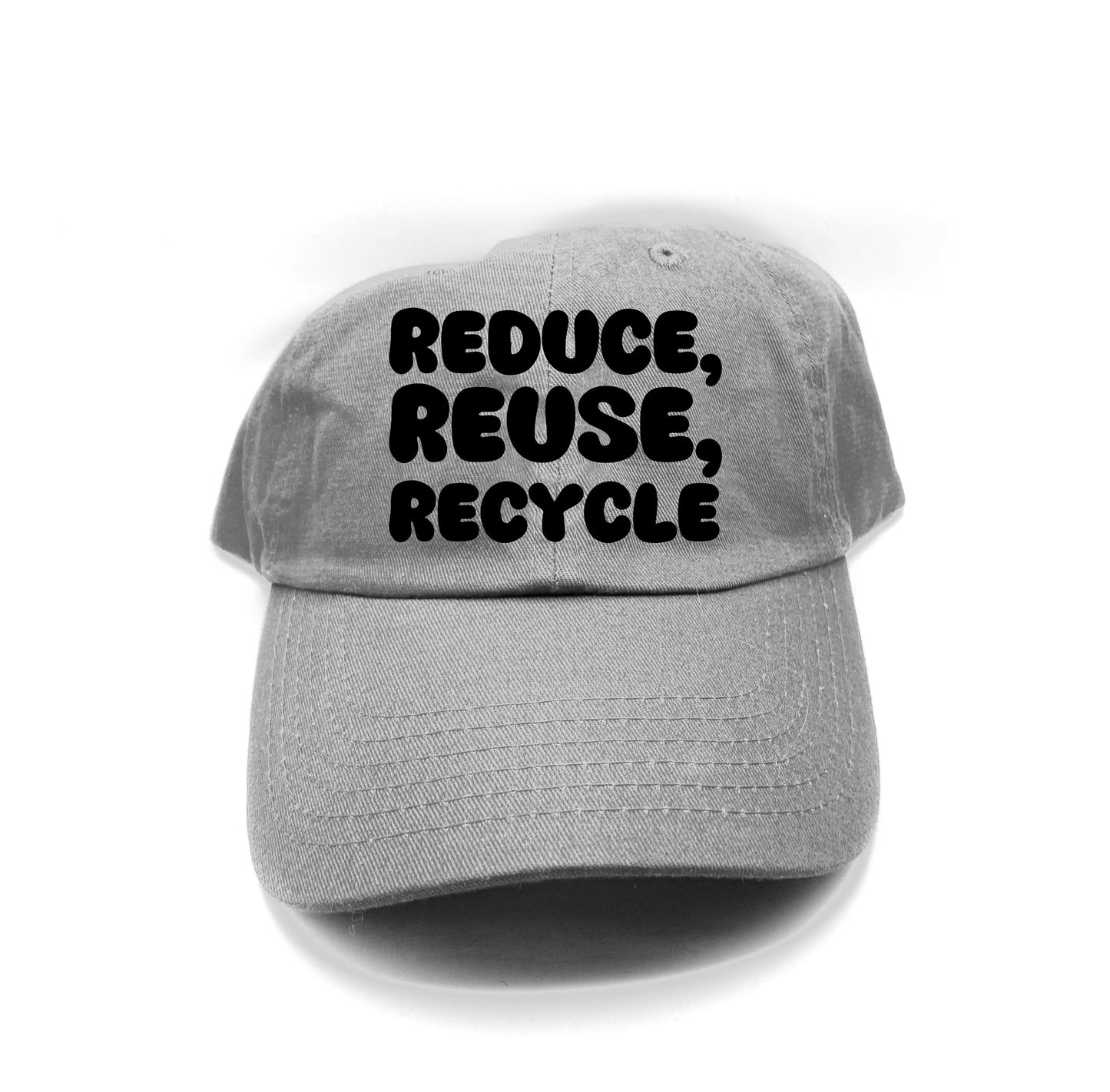"Reduce, Reuse, Recycle" Black Dad Hat