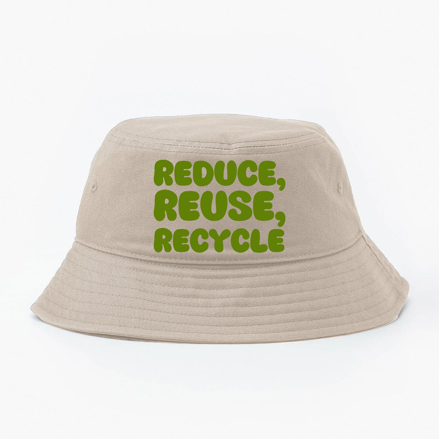 "Reduce, Reuse, Recycle" Green Bucket Hat