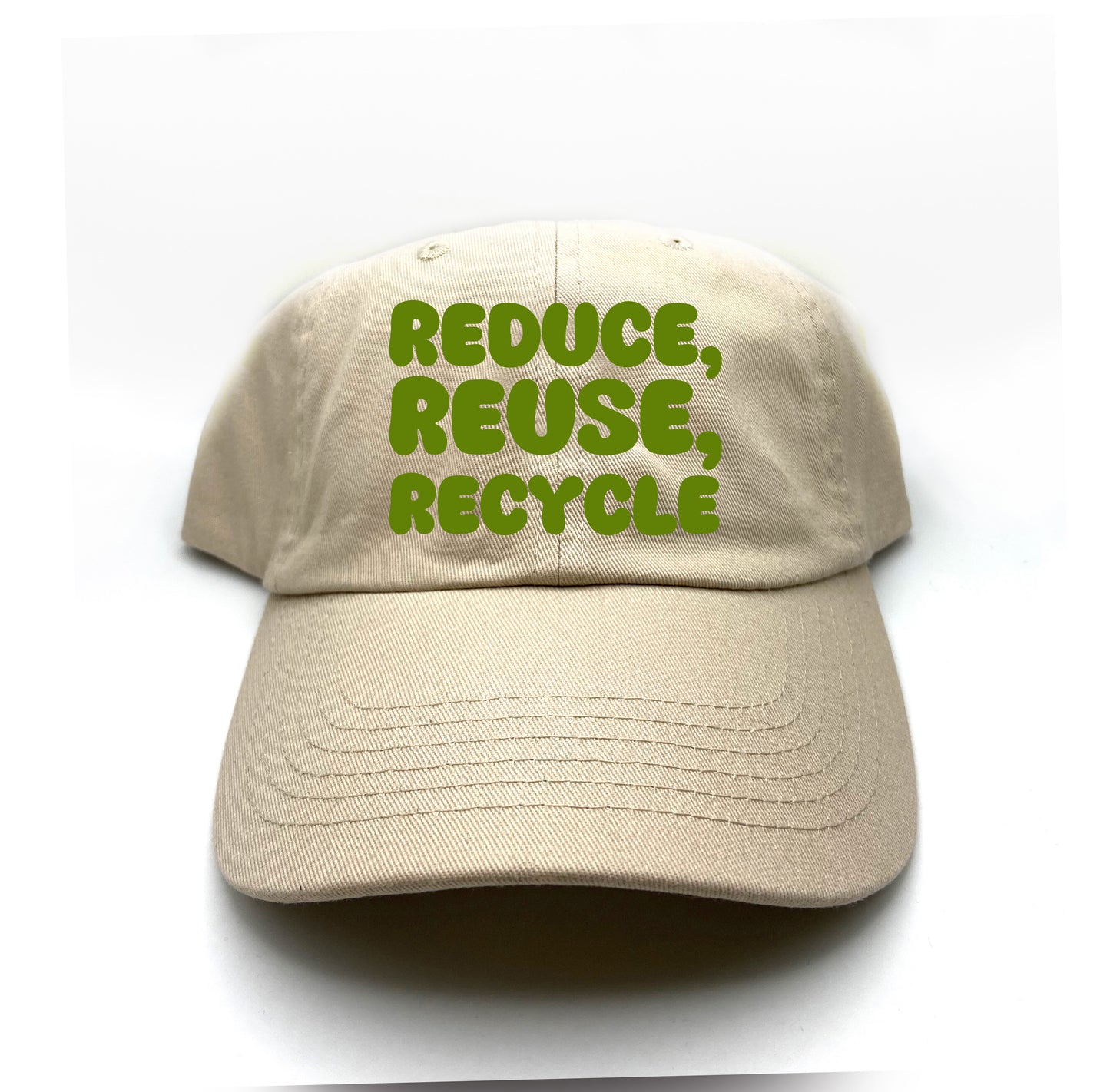 "Reduce, Reuse, Recycle" Green Dad Hat