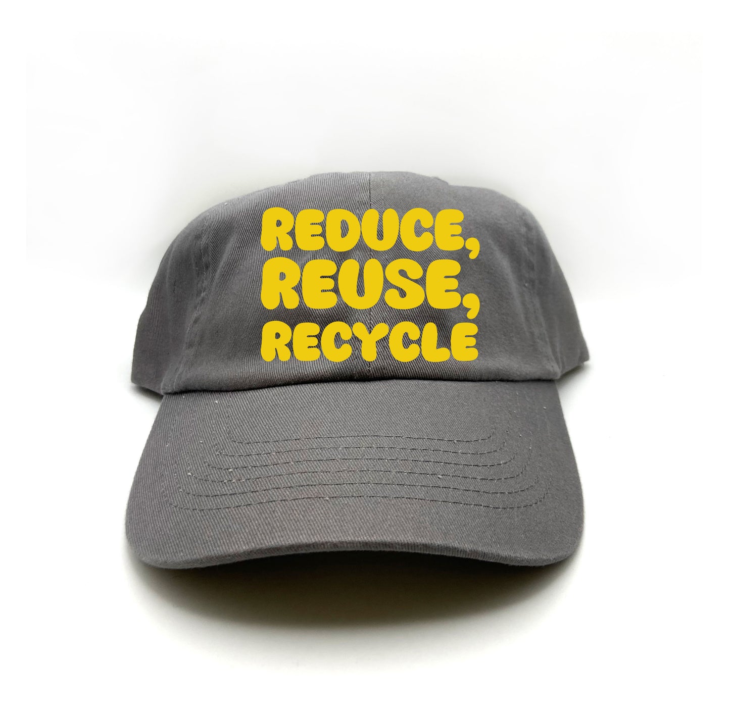 "Reduce, Reuse, Recycle" Yellow Dad Hat
