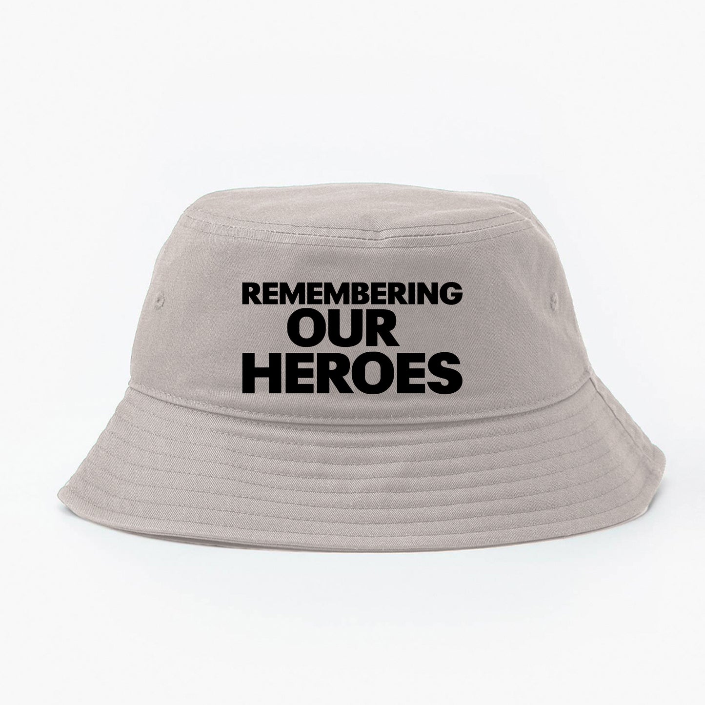 Remembering Our Heroes Black Bucket Hat