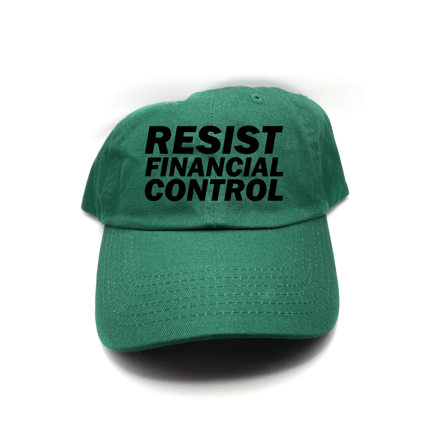 Resist Financial Control Black Dad Hat