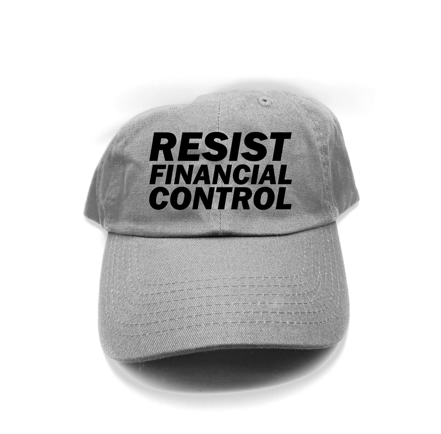 Resist Financial Control Black Dad Hat