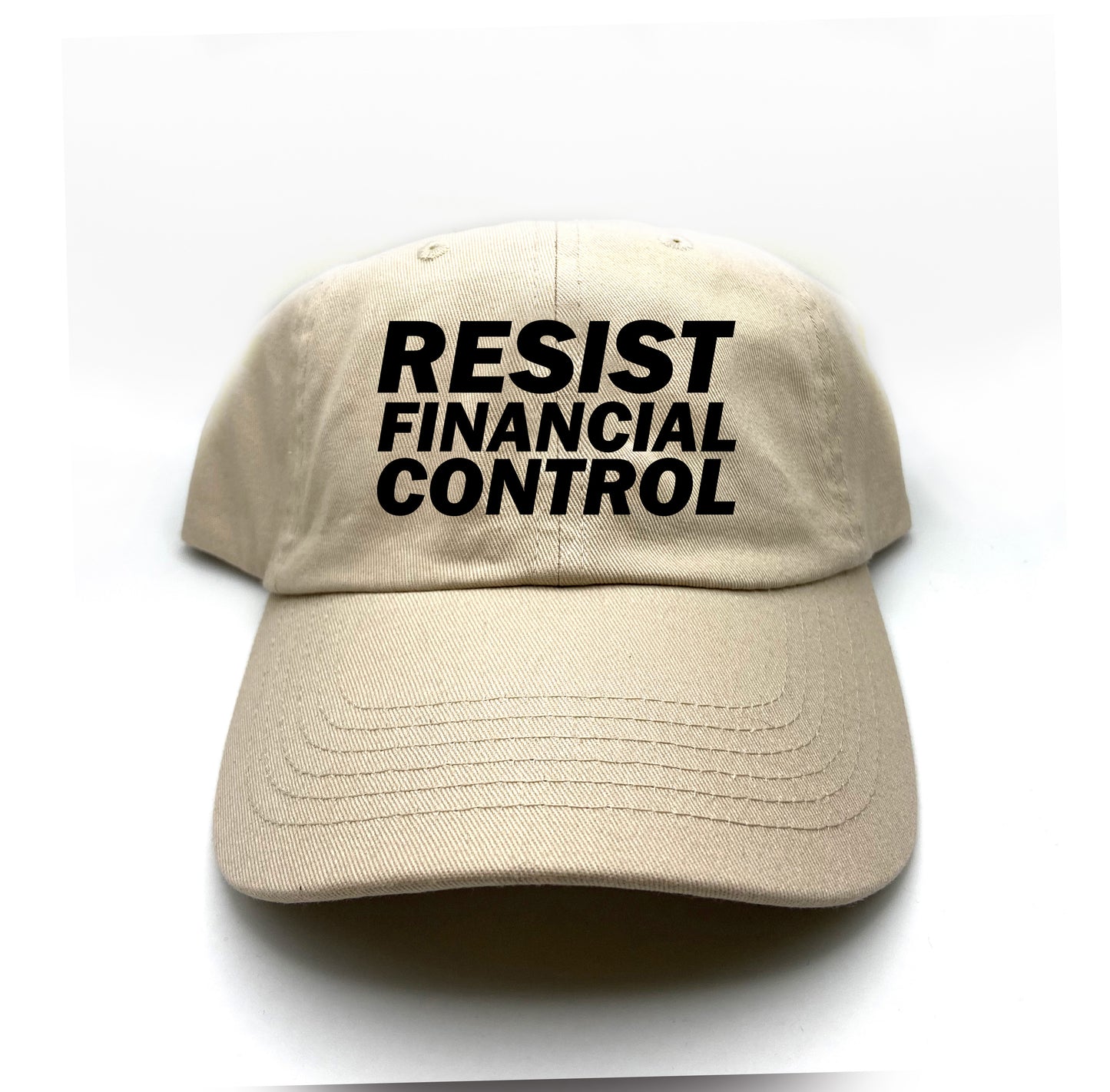 Resist Financial Control Black Dad Hat