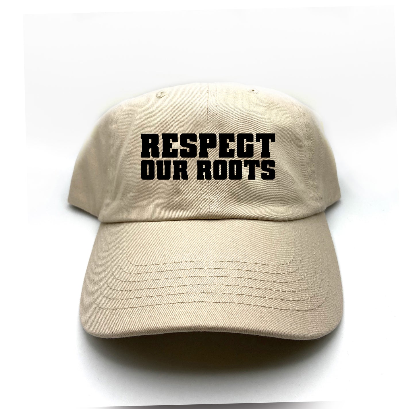 Respect Our Roots" Black Dad Hat