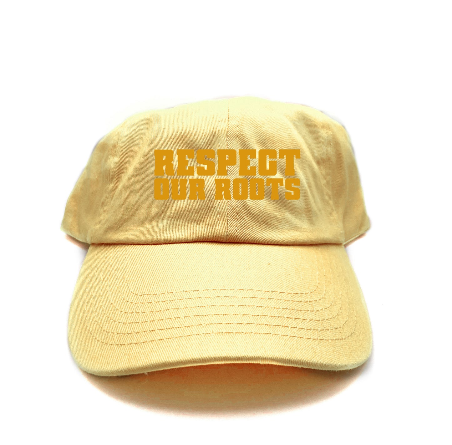 Respect Our Roots" Yellow Dad Hat