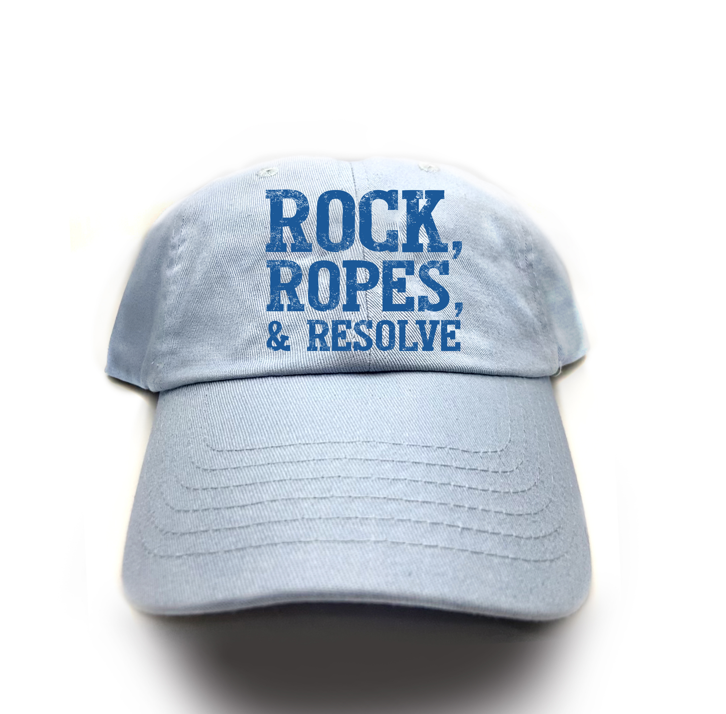 "Rock, Ropes, & Resolve" Dark Blue