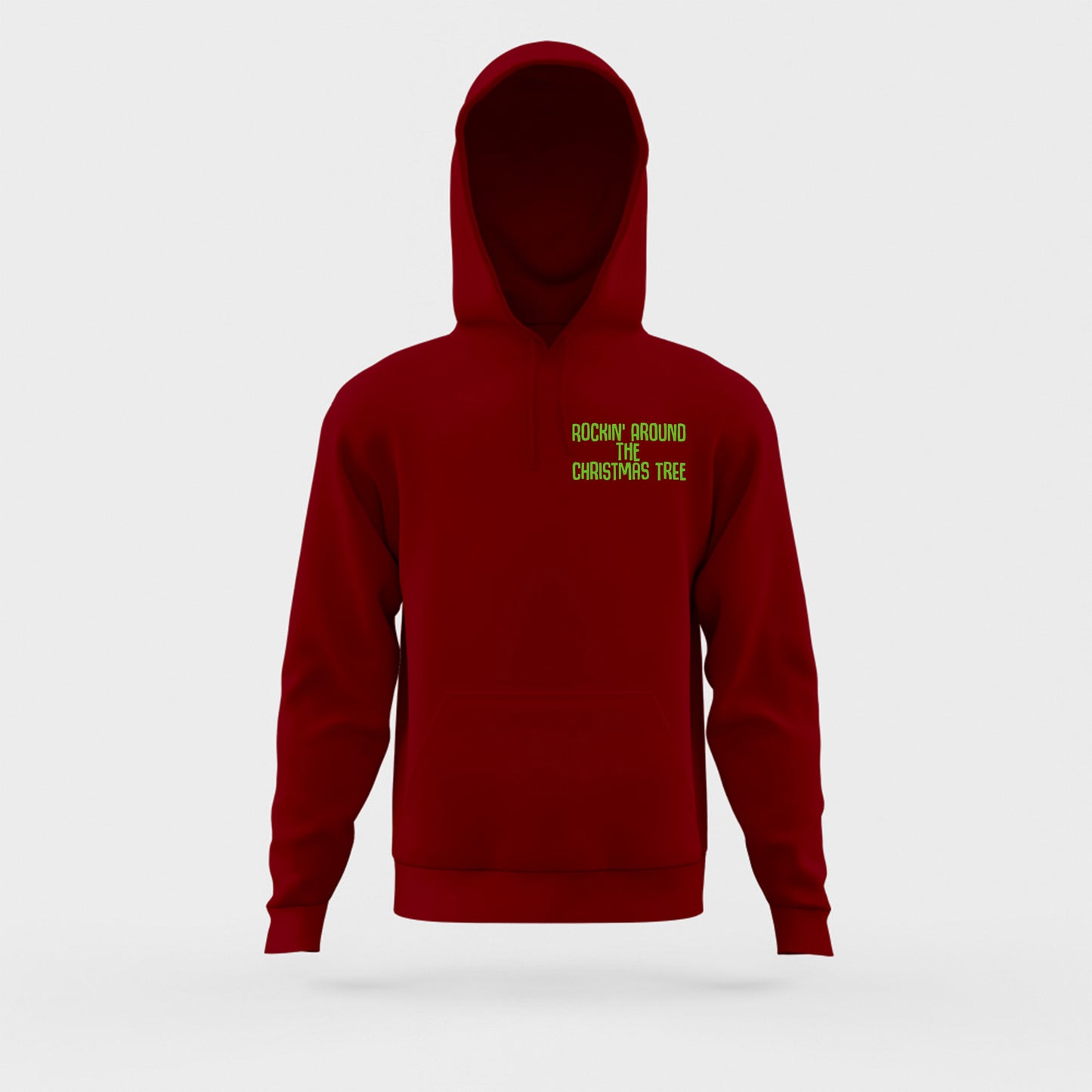 Rockin' Around the Christmas Tree Green Hoodie