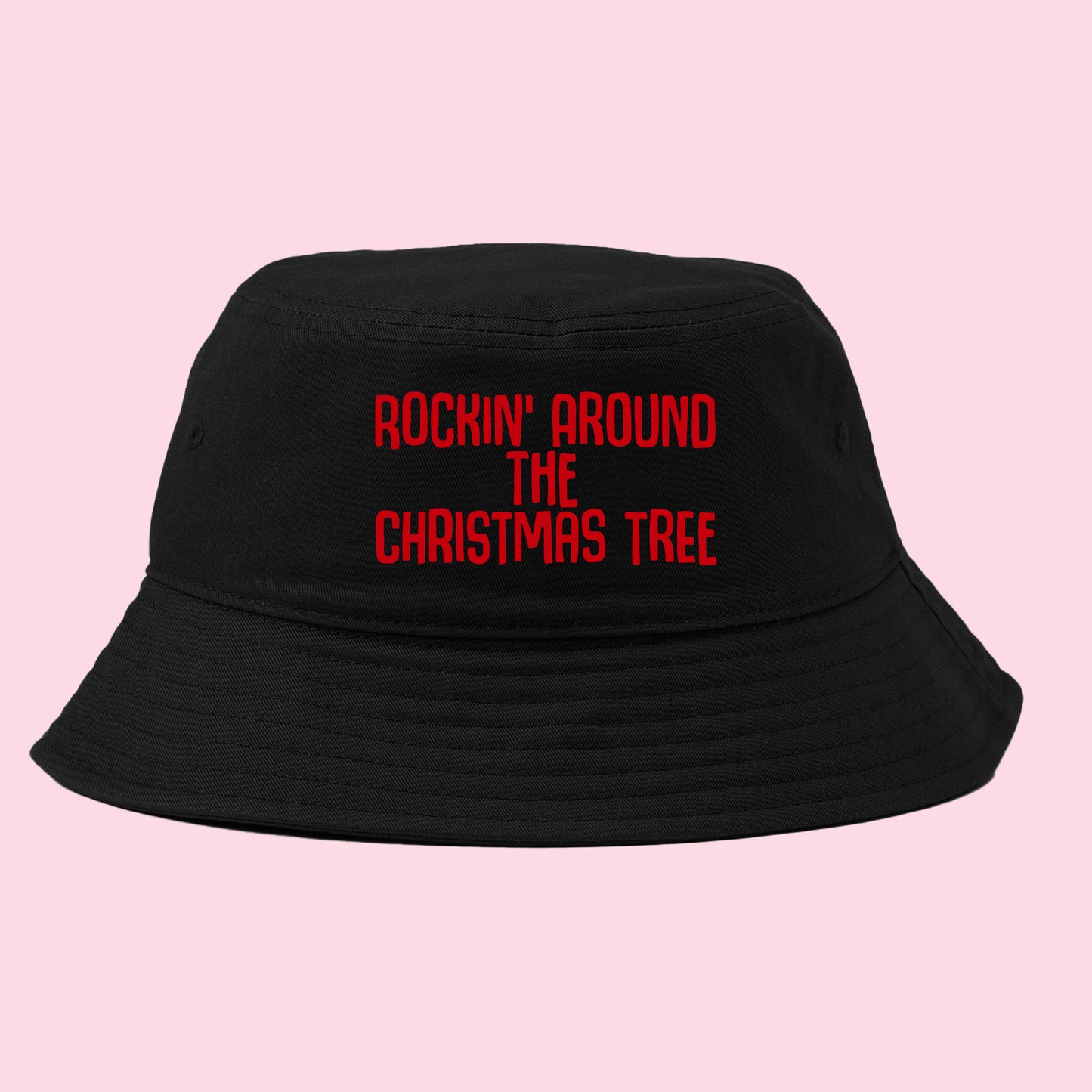 Rockin' Around the Christmas Tree Red Bucket Hat