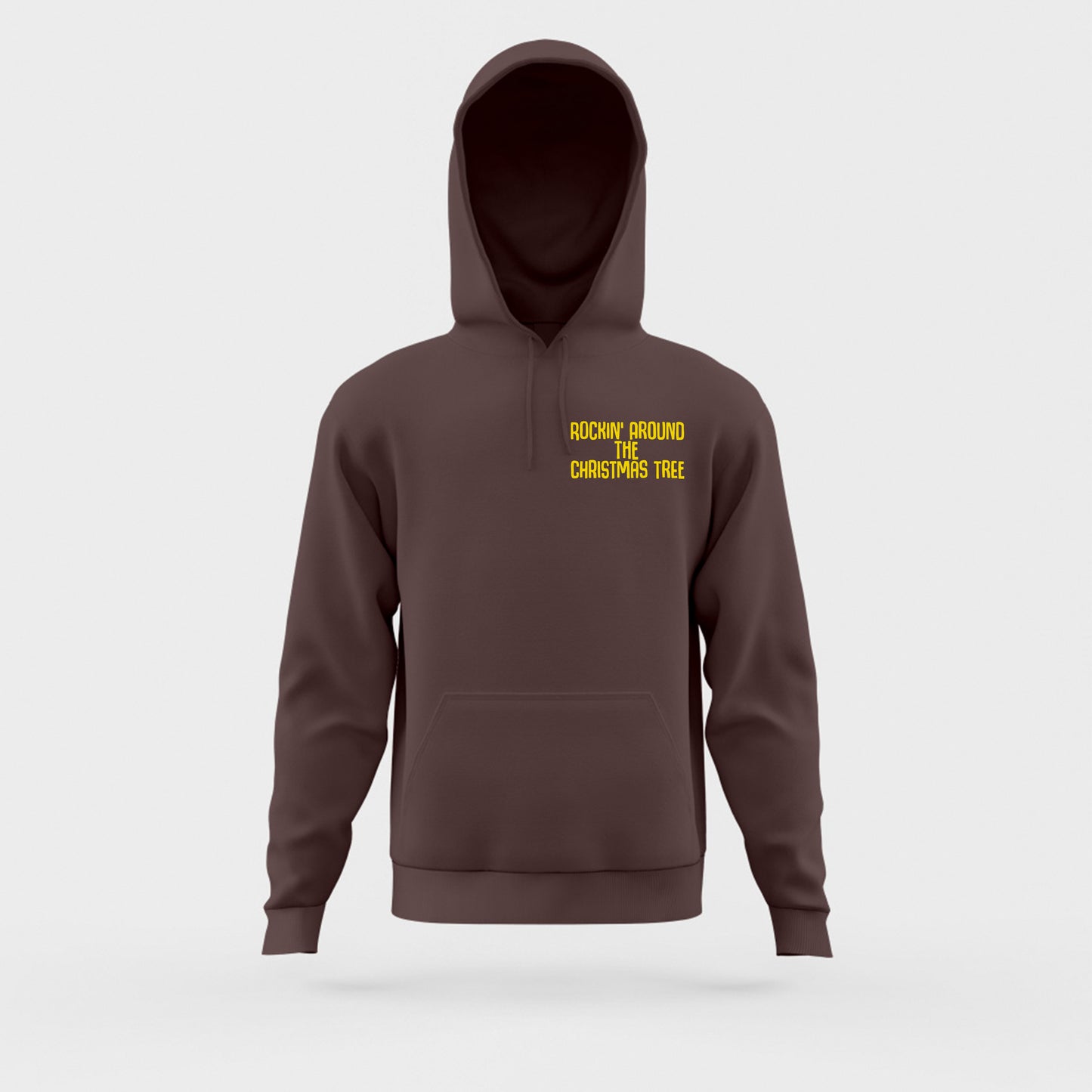 Rockin' Around the Christmas Tree Yellow Hoodie