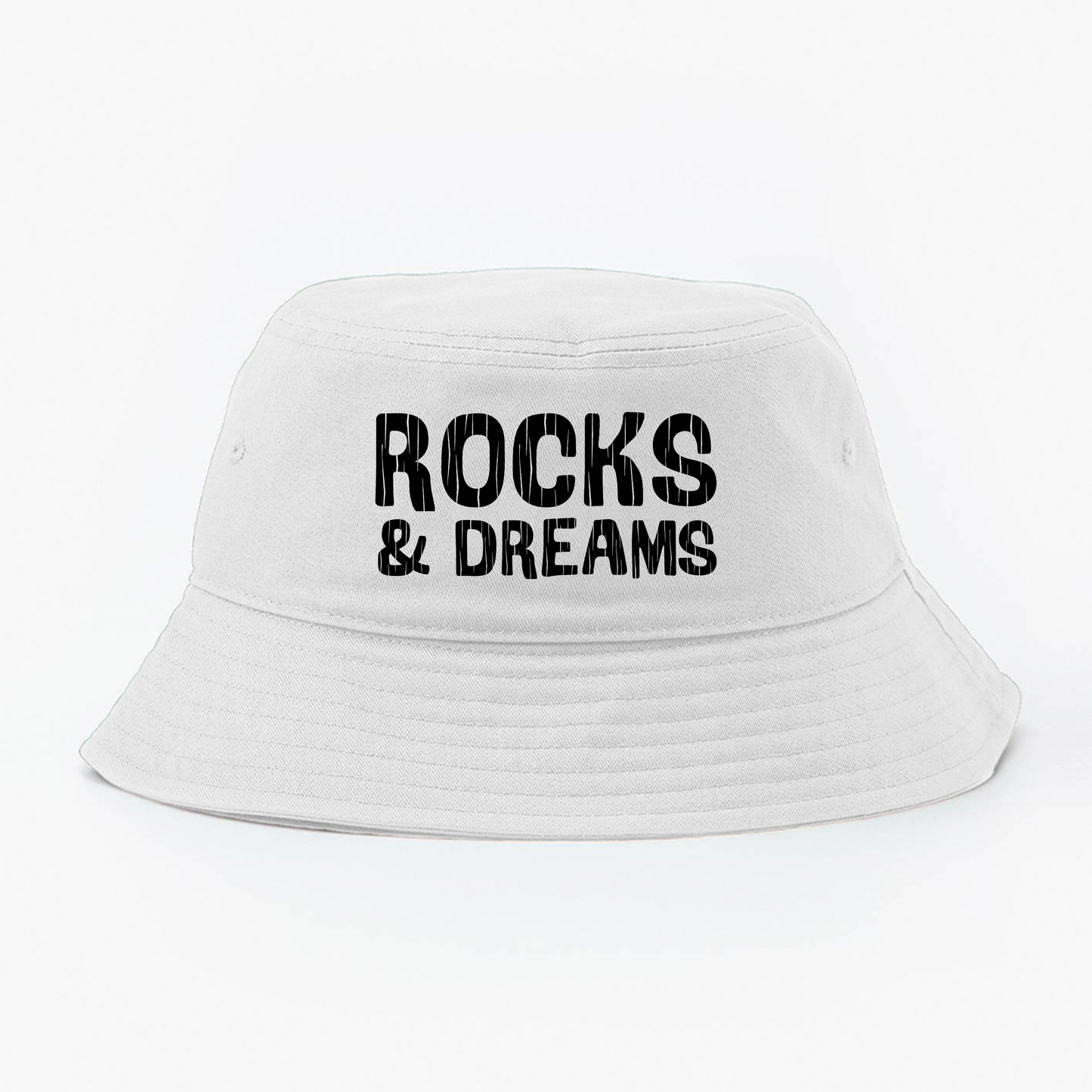 "Rocks & Dreams" Black Bucket Hat