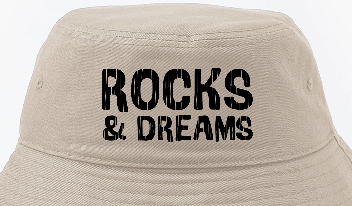 "Rocks & Dreams" Black Bucket Hat
