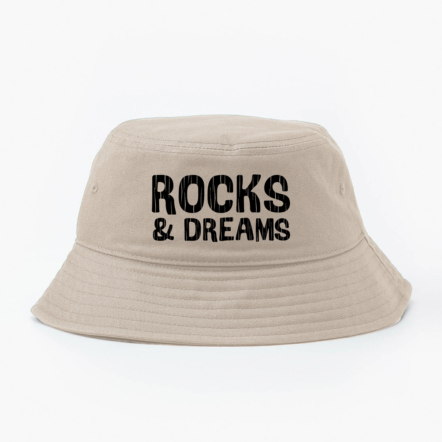 "Rocks & Dreams" Black Bucket Hat