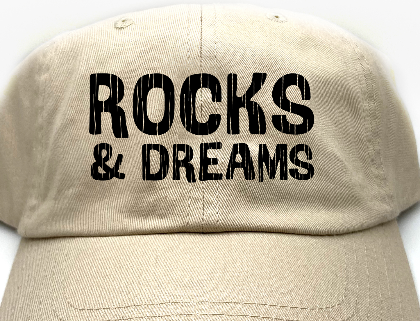 "Rocks & Dreams" Black Dad Hat