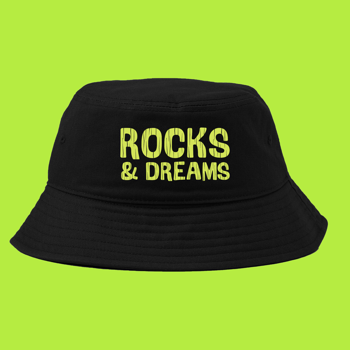 "Rocks & Dreams" Mint Green Bucket Hat