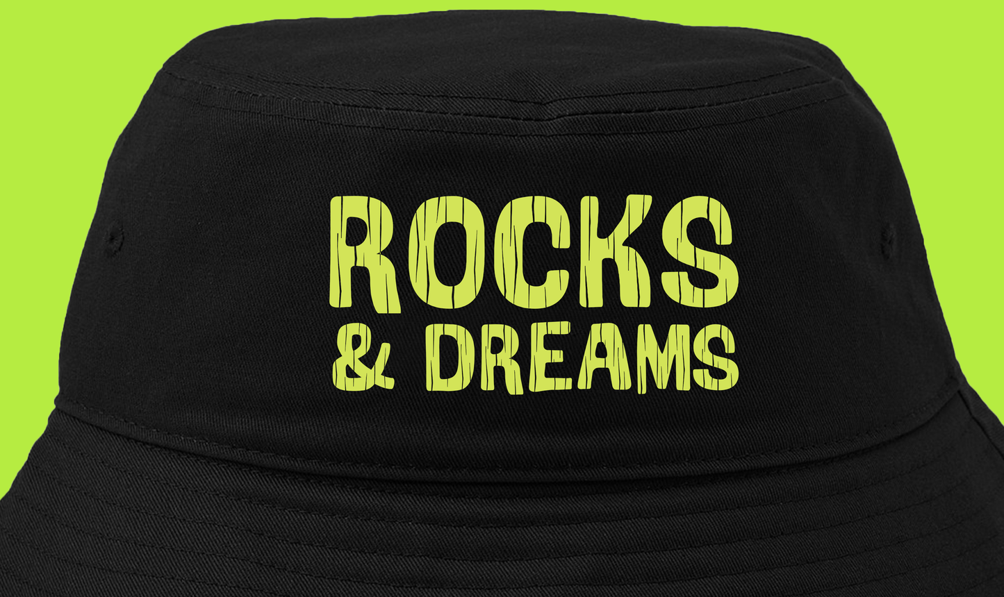 "Rocks & Dreams" Mint Green Bucket Hat