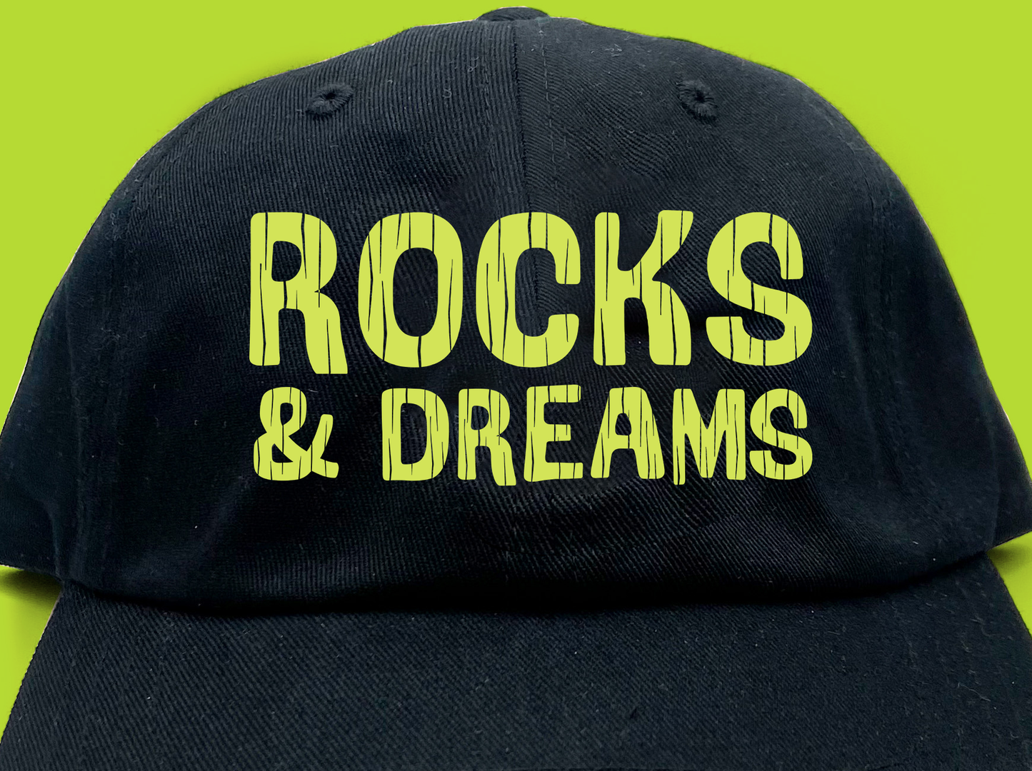 "Rocks & Dreams" Mint Green Dad Hat
