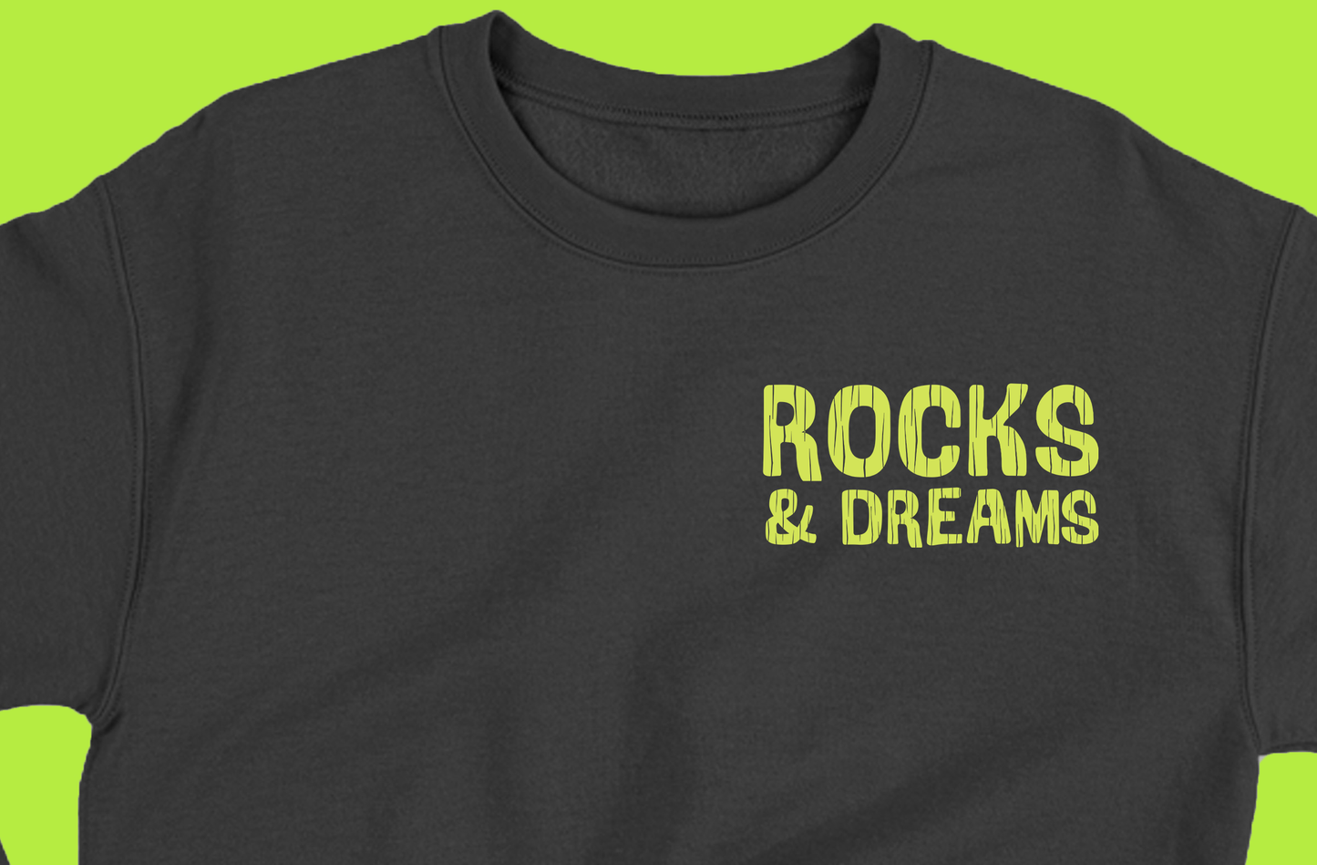 "Rocks & Dreams" Mint Green Sweatshirt
