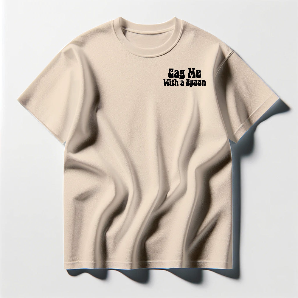 Gag Me With A Spoon Black Tee Shirt