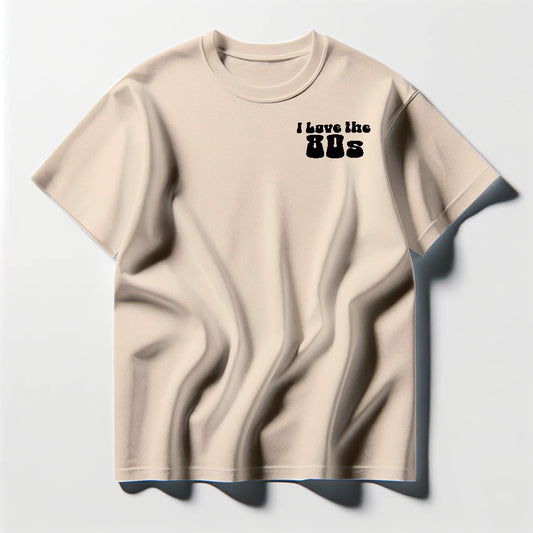 I Love the 80s Black Tee Shirt