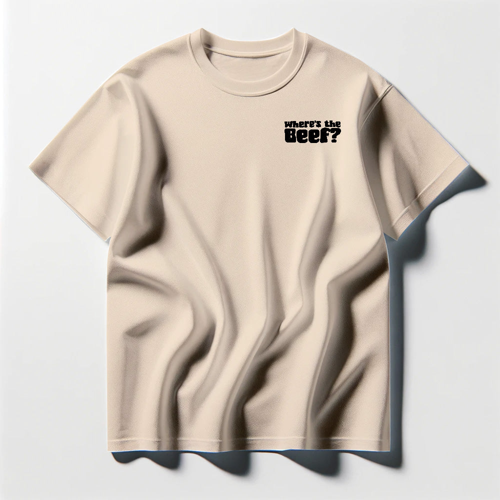 Where's the Beef? Black Tee Shirt