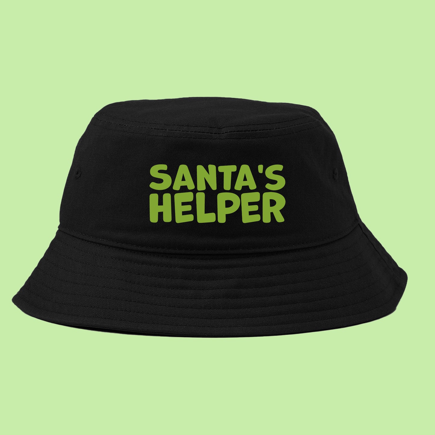 Santa's Helper Green Bucket Hat